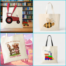 Kids Book and Tote Bags