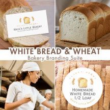 White Bread & Wheat Home Bakery Branding Suite