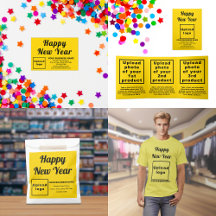 Yellow New Year Business Supplies