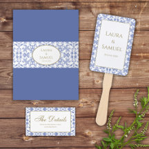 Dusty Blue Vintage-Style Wedding