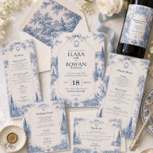 Toile de Jouy Venue Story Wedding Stationery