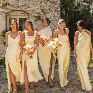 Yellow Bridesmaid Dresses 