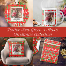 Festive Red Green Christmas 1 Photo Collection