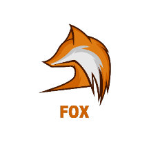 Yellow Abstract Fox Mascot Collection