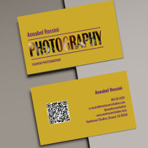 Modern Photography Business Cards