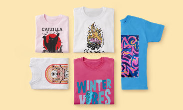Make a bold statement with custom tees.