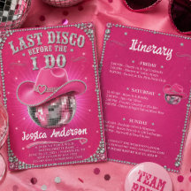 Pink Last Disco Cowgirl Last Disco Bachelorette 