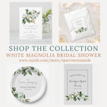 Watercolor Magnolia Bridal Shower
