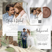 Minimalist Photo Overlay Bohemian Wedding Suite