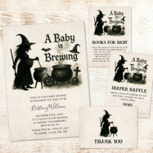 A Baby Is Brewing Halloween Baby Shower