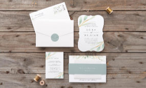 Put together your perfect day with custom invites and thank yous