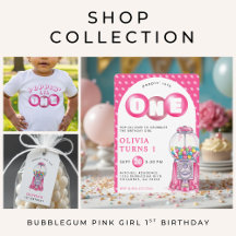 Bubblegum Pink Girl 1st Birthday Party