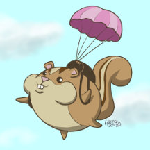 Parachute Chipmunk!