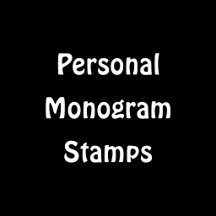 Personal Name & Monogram Custom Stamps