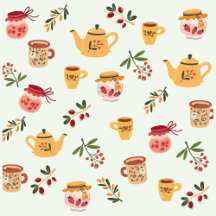 Tea Time Seamless Pattern
