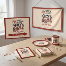 Patriotic 4th of July Red White Blue 250 Party