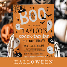 HALLOWEEN INVITATIONS + DECORATIONS