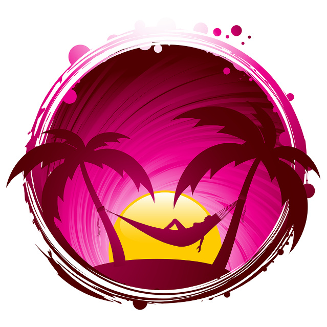 Woman In A Hammock Paper Plates