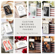 Personalized Wedding Matchbook Favors Keepsake