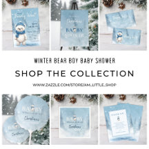 Winter Bear Boy Baby Shower