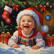 Emerald Simple Cute Santa Girl