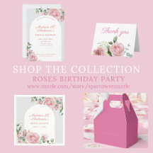 Blush Pink Roses Bridal Shower Suite