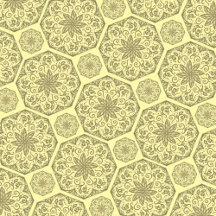 Golden Mandala Mosaic Pattern