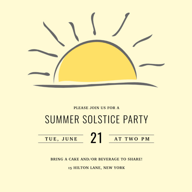 June 21st is when Summer Solstice begins!
