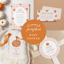Cute Little Pumpkin on the Way Baby Shower