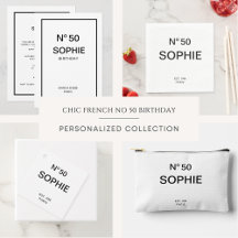 French Chic No 50 - 50th Birthday Collection