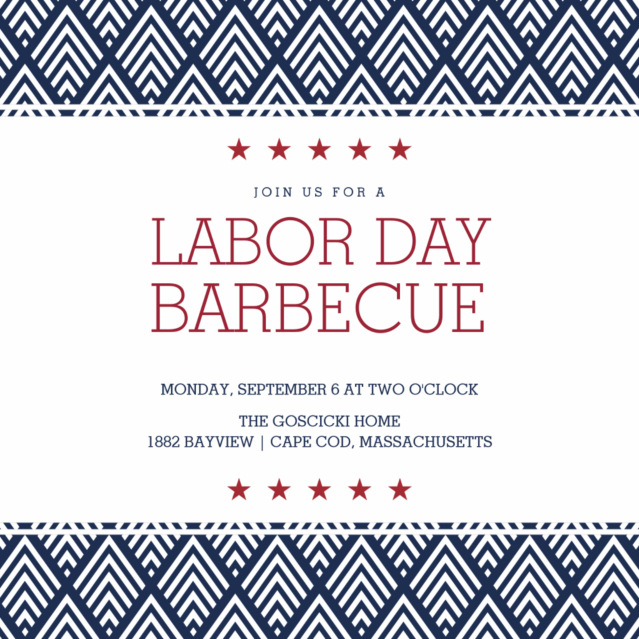 Labor Day Barbecue Invitation