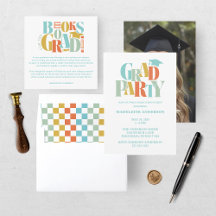 Retro Graduation Colorful Checkerboard Collection