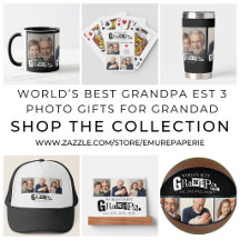 World's Best Grandpa Est Year 3 Photo Gifts 
