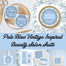 Light Blue Beauty Salon Business Suite