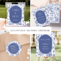 Elegant Blue and White Chinoiserie- Bridal Shower