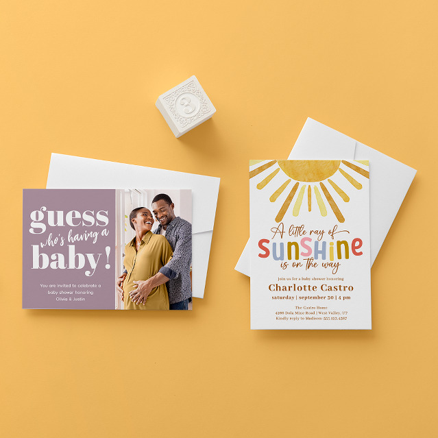 How to Make Your Own Cute & Unique Custom Baby Shower Invitations