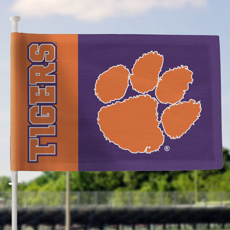 Clemson Tigers Car Flag