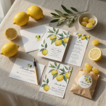 Lemon Wedding Collection | Mediterranean Citrus 