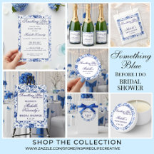 Something Blue Before I Do Bridal Shower Supplies
