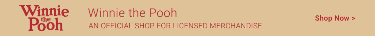 Shop officially licensed merchandise from Winnie the Pooh.