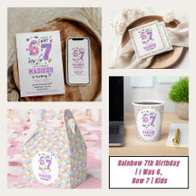 Rainbow 7th Birthday Party | I Was 6, Now 7