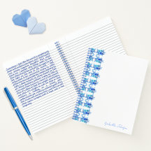 Personalized floral Notebooks