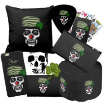 St Pat Clown Skull