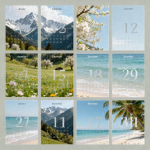 Family Nature Memory Photo Gifts Calendars