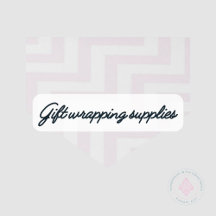 Gift wrapping supplies