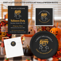 Just a Little Catty Cute Cat Halloween Party Suite