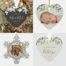 Snowberry + Eucalyptus Christmas Ornaments