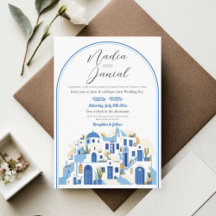 Santorini Wedding Collection - Greece Blue & White
