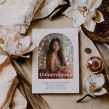 Modern Minimalist Quinceañera Heart