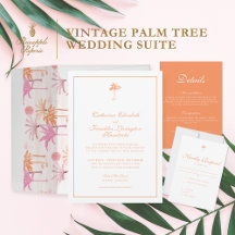 Elegant Tropical Palm Tree Wedding